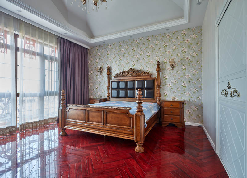 典雅卧室 红木床榻图片