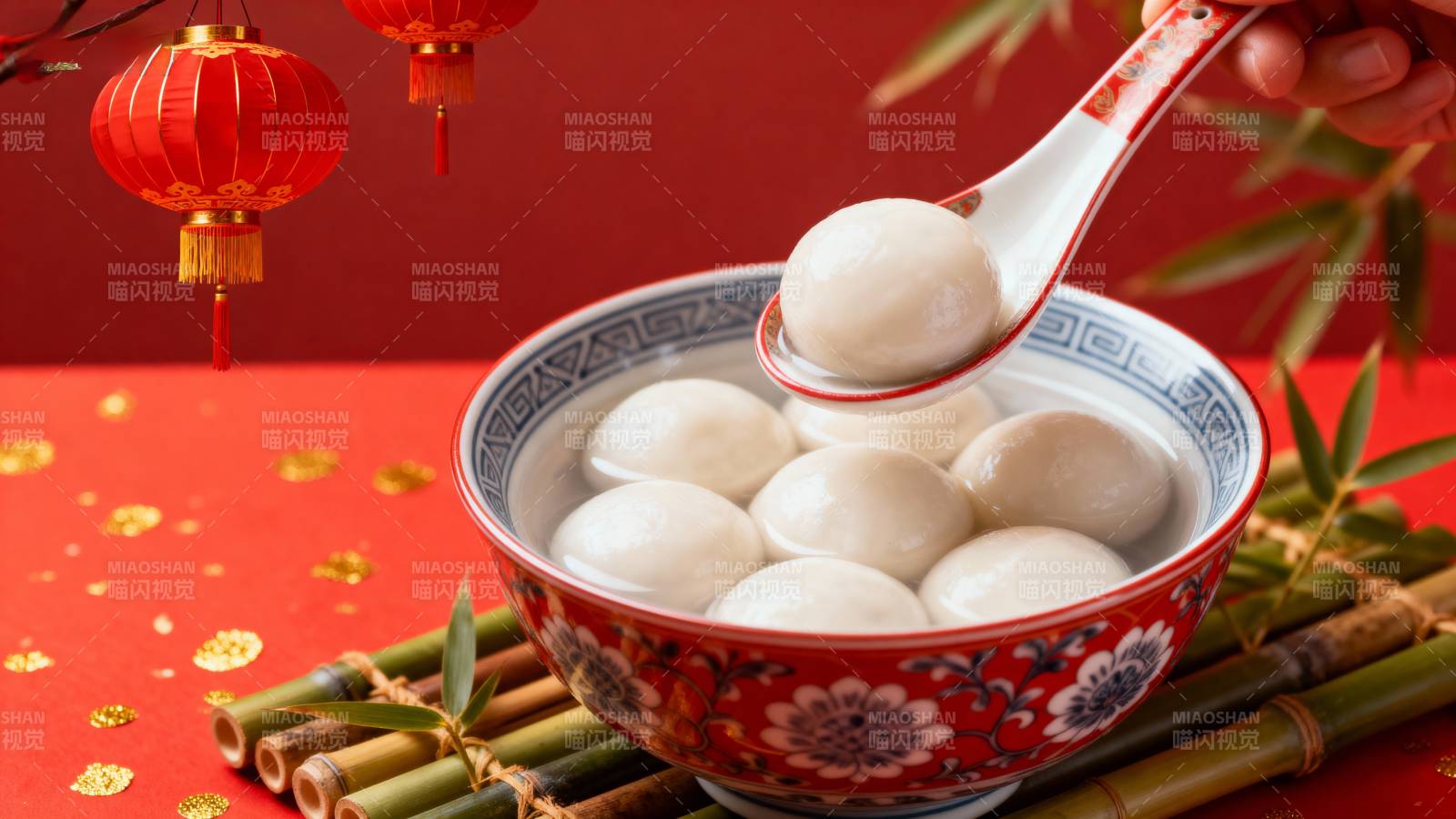 元宵汤圆喜庆团圆图片