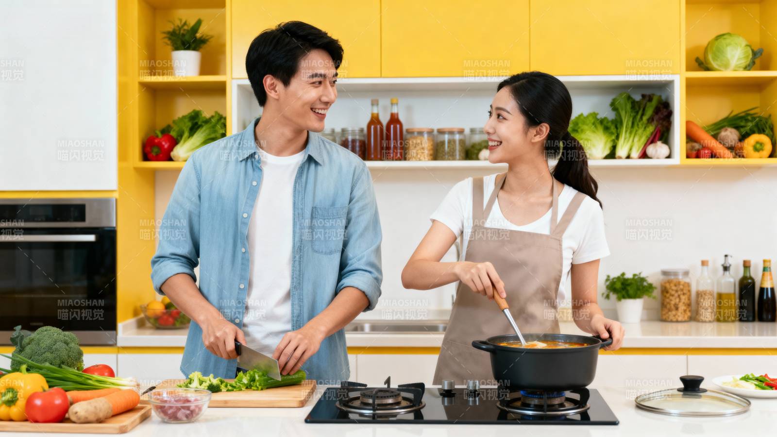 厨房里的幸福时光图片