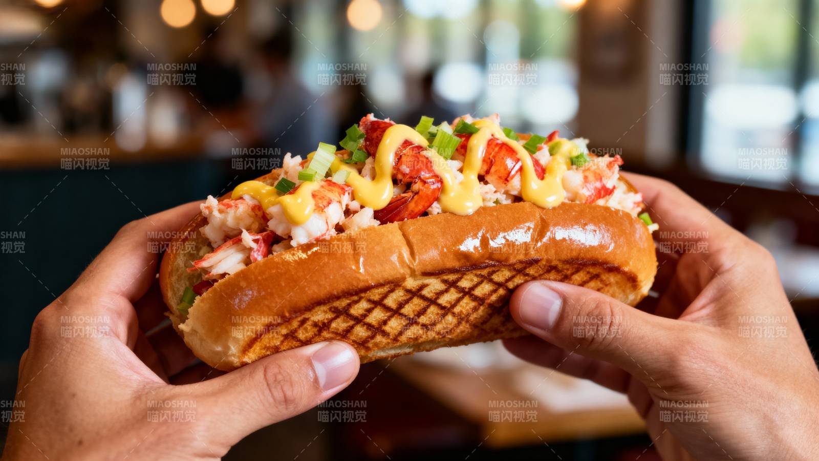 美味龙虾热狗图片