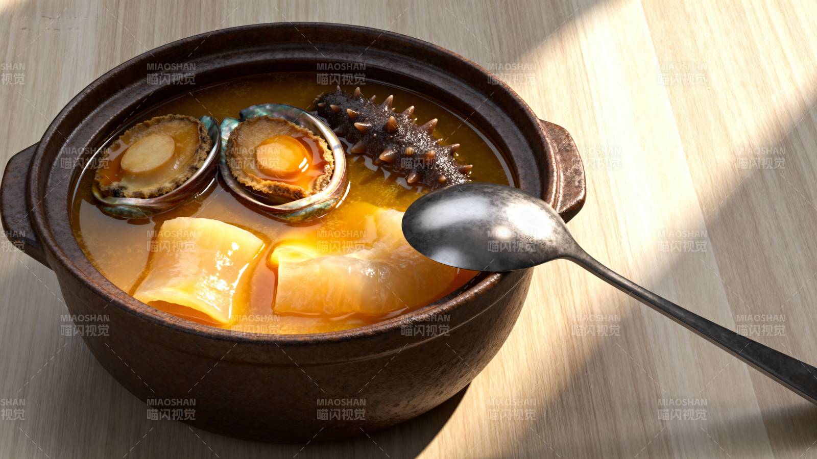 鲍鱼海参汤图片