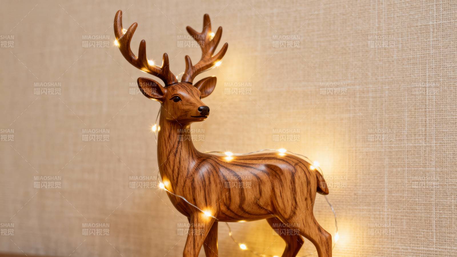 鹿形灯饰温暖光图片