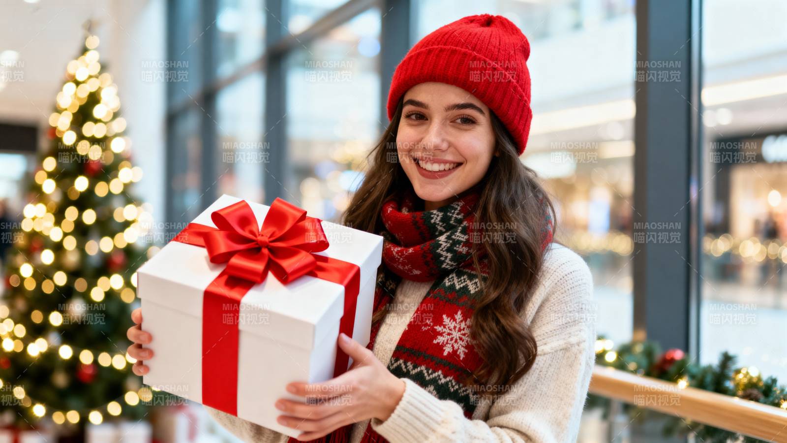 圣诞礼物惊喜图片