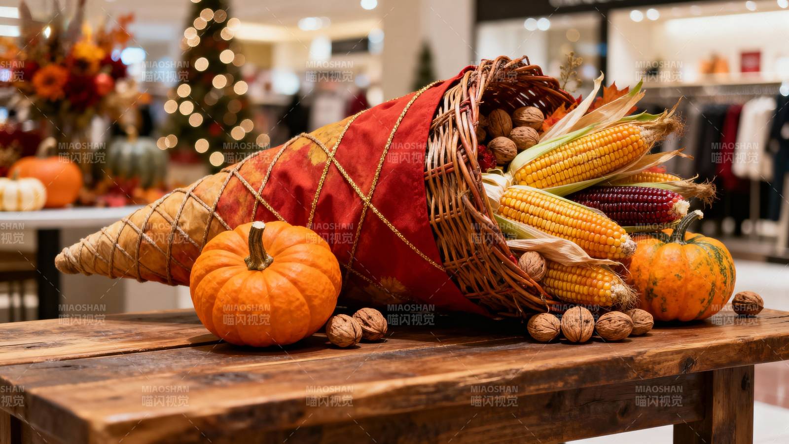 秋日丰收摆设图片