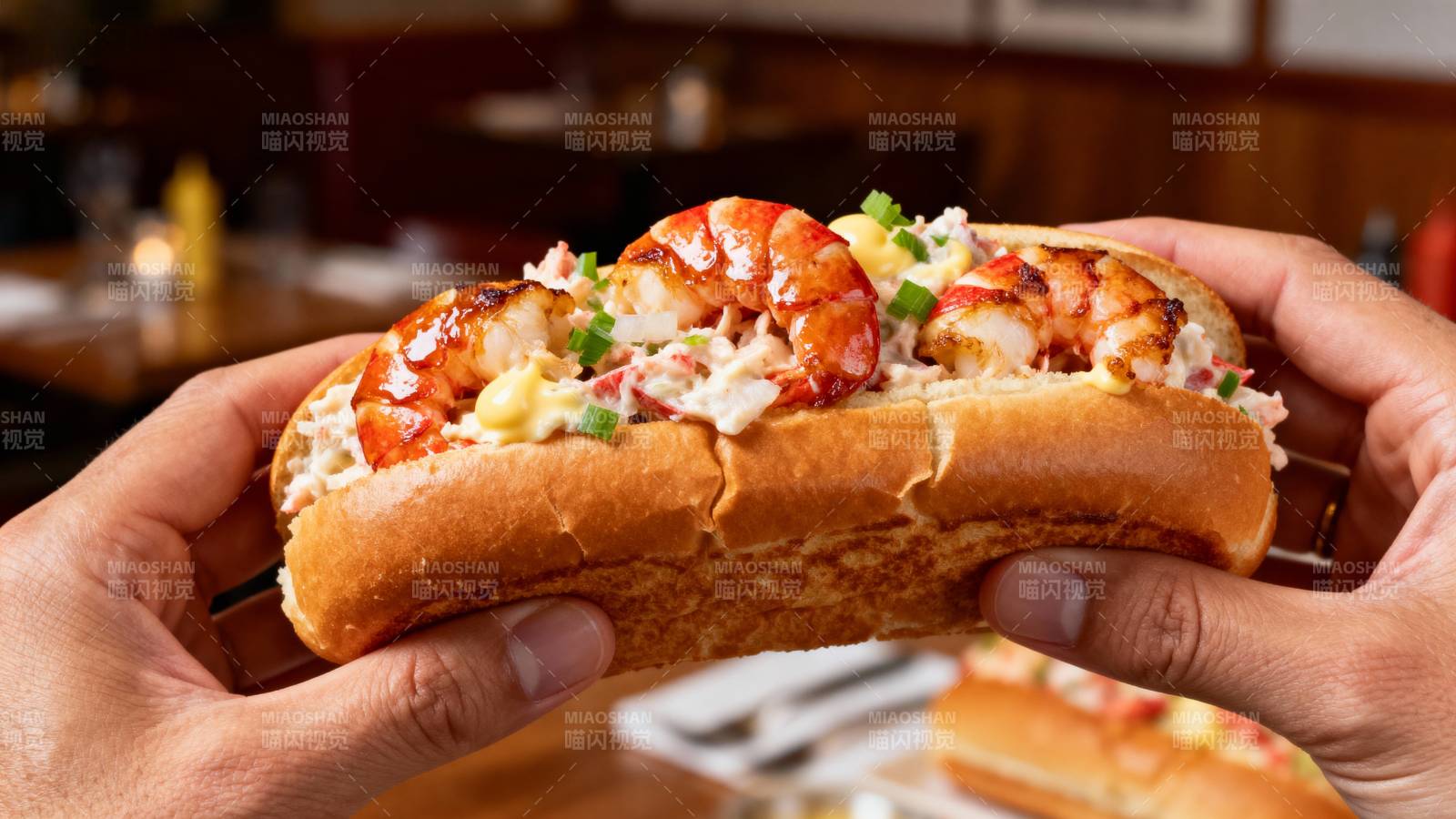 龙虾卷美味呈现图片