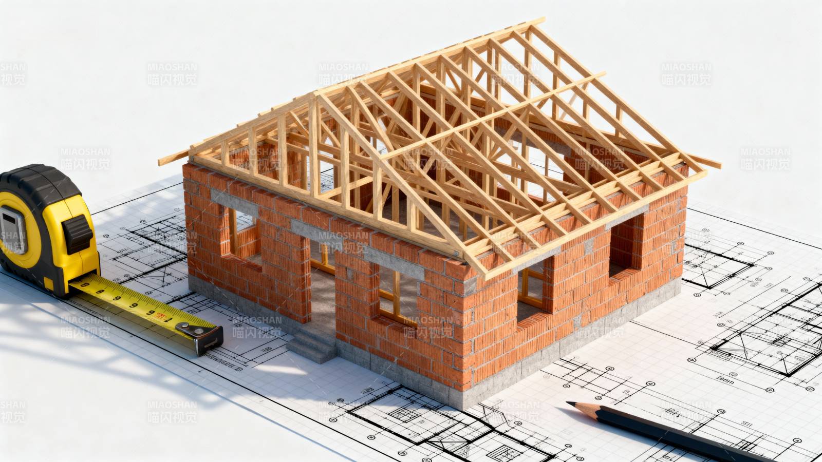 房屋建造模型图图片