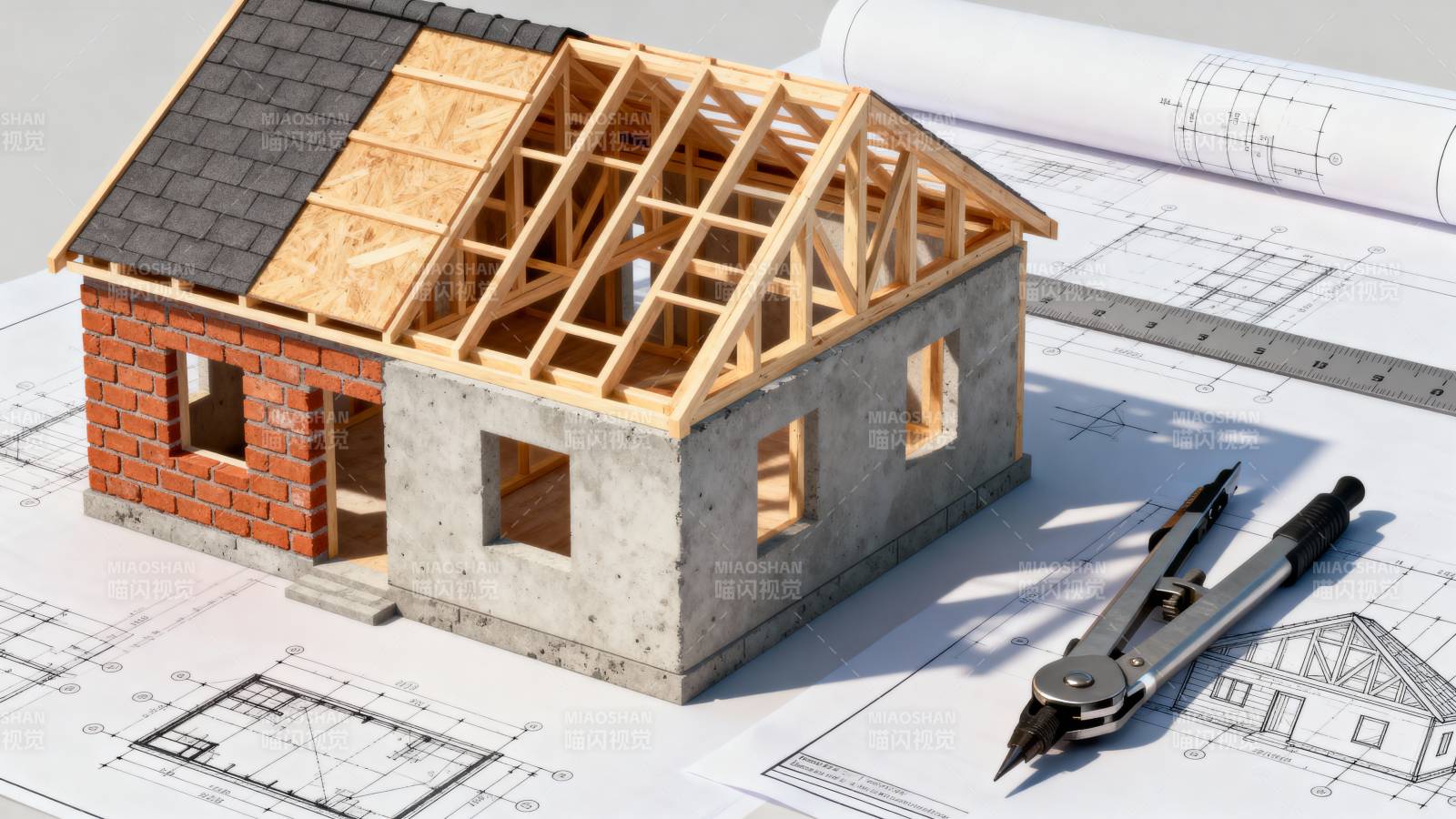 建筑模型与图纸图片