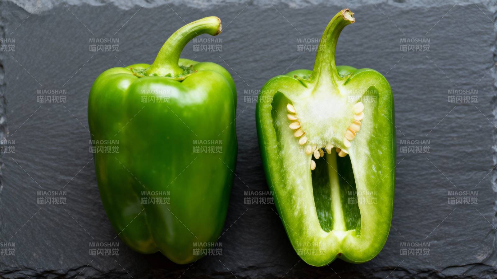 青椒切半展示图片