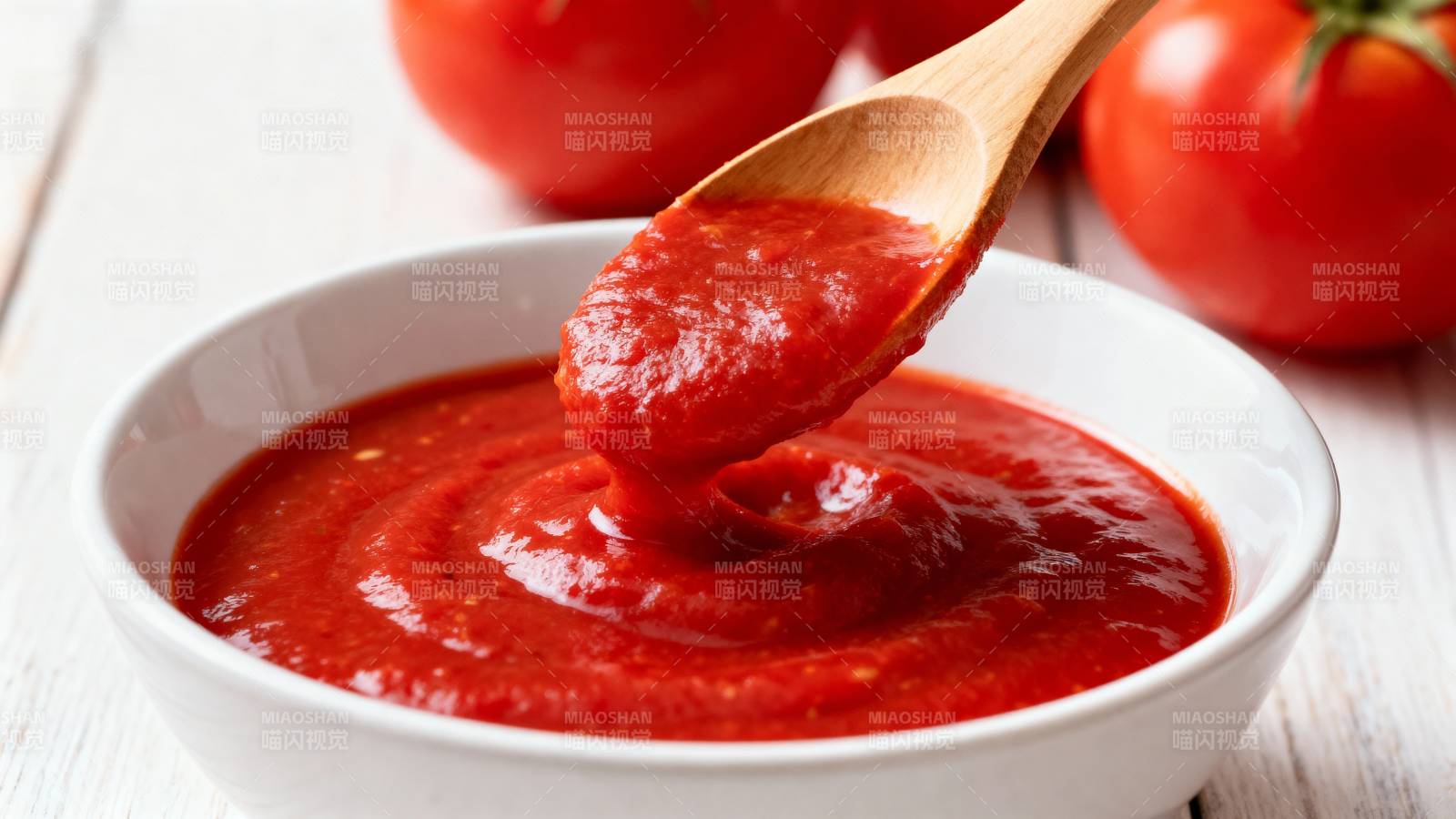 番茄酱特写图片