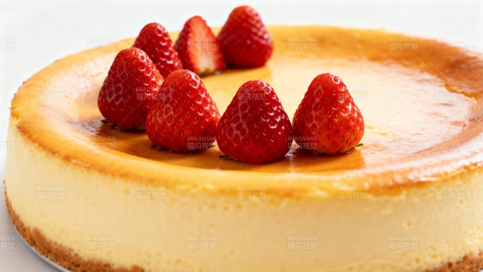 草莓芝士蛋糕图片