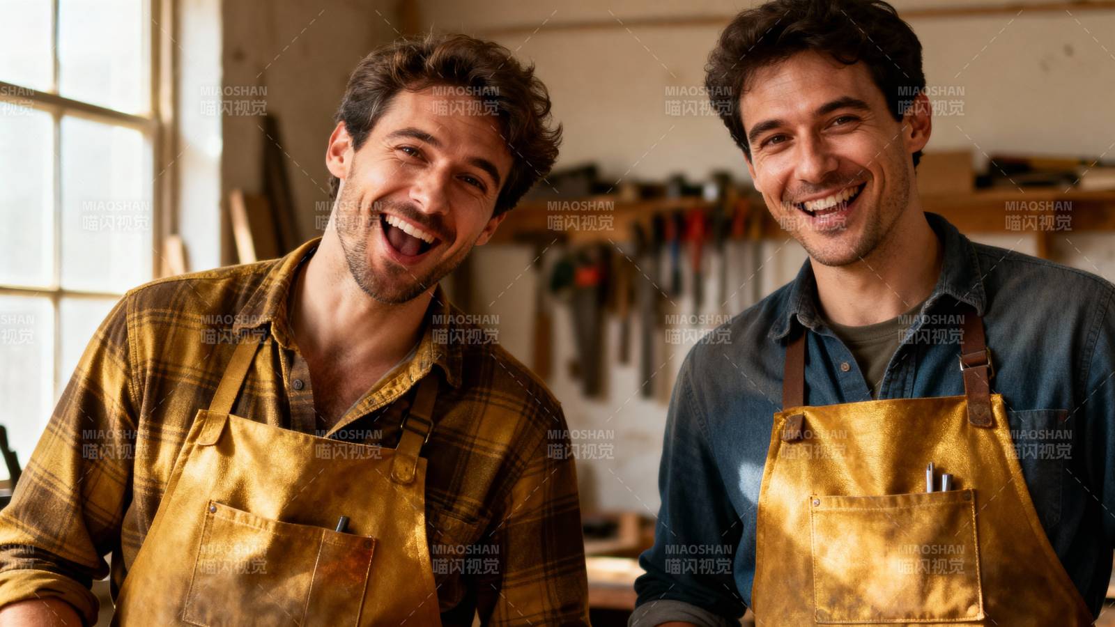 工匠笑谈工作日常图片