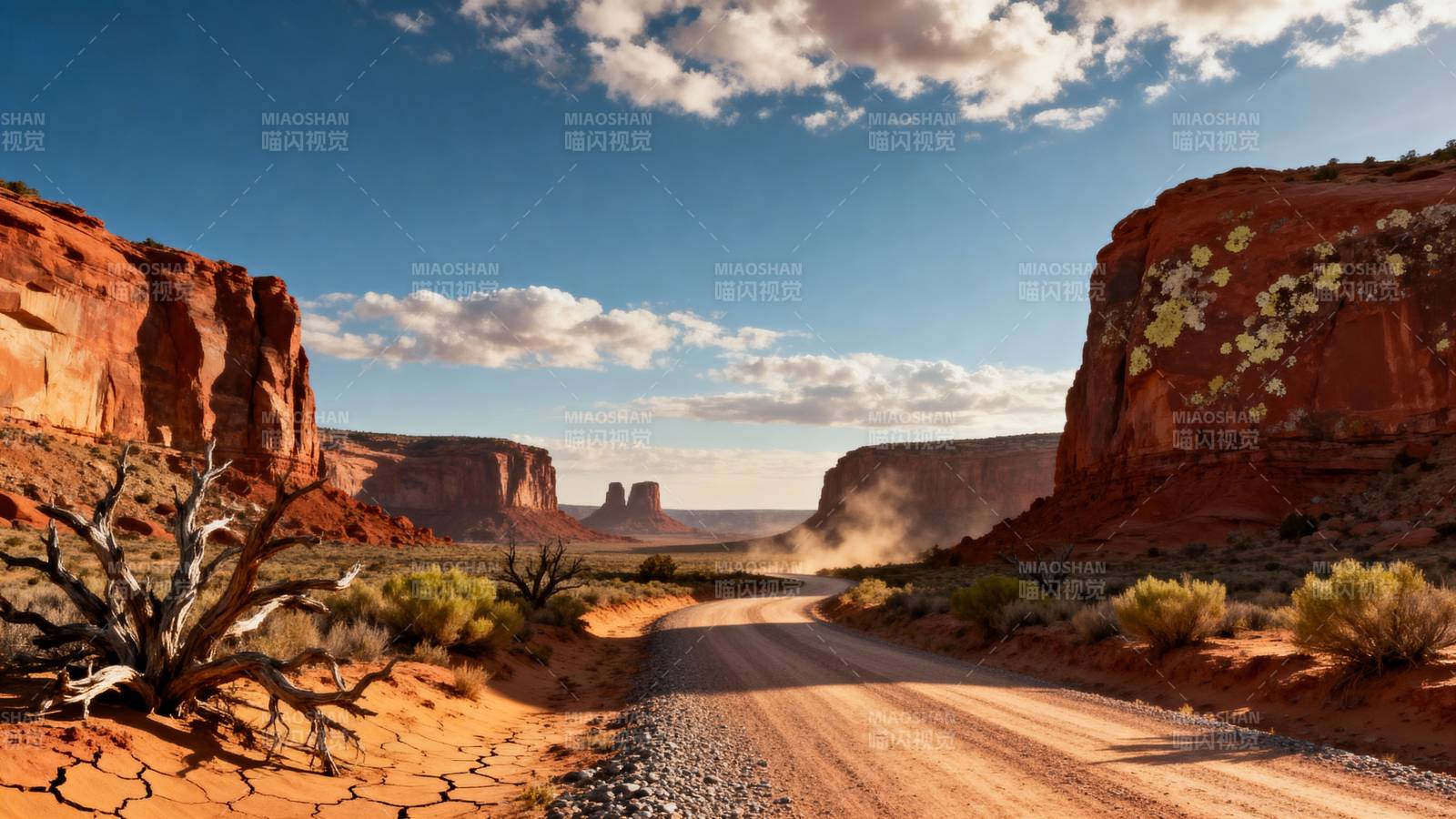 荒漠公路奇景图片