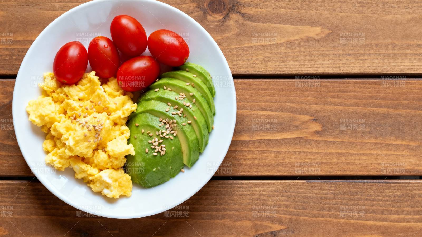 健康早餐盘图片