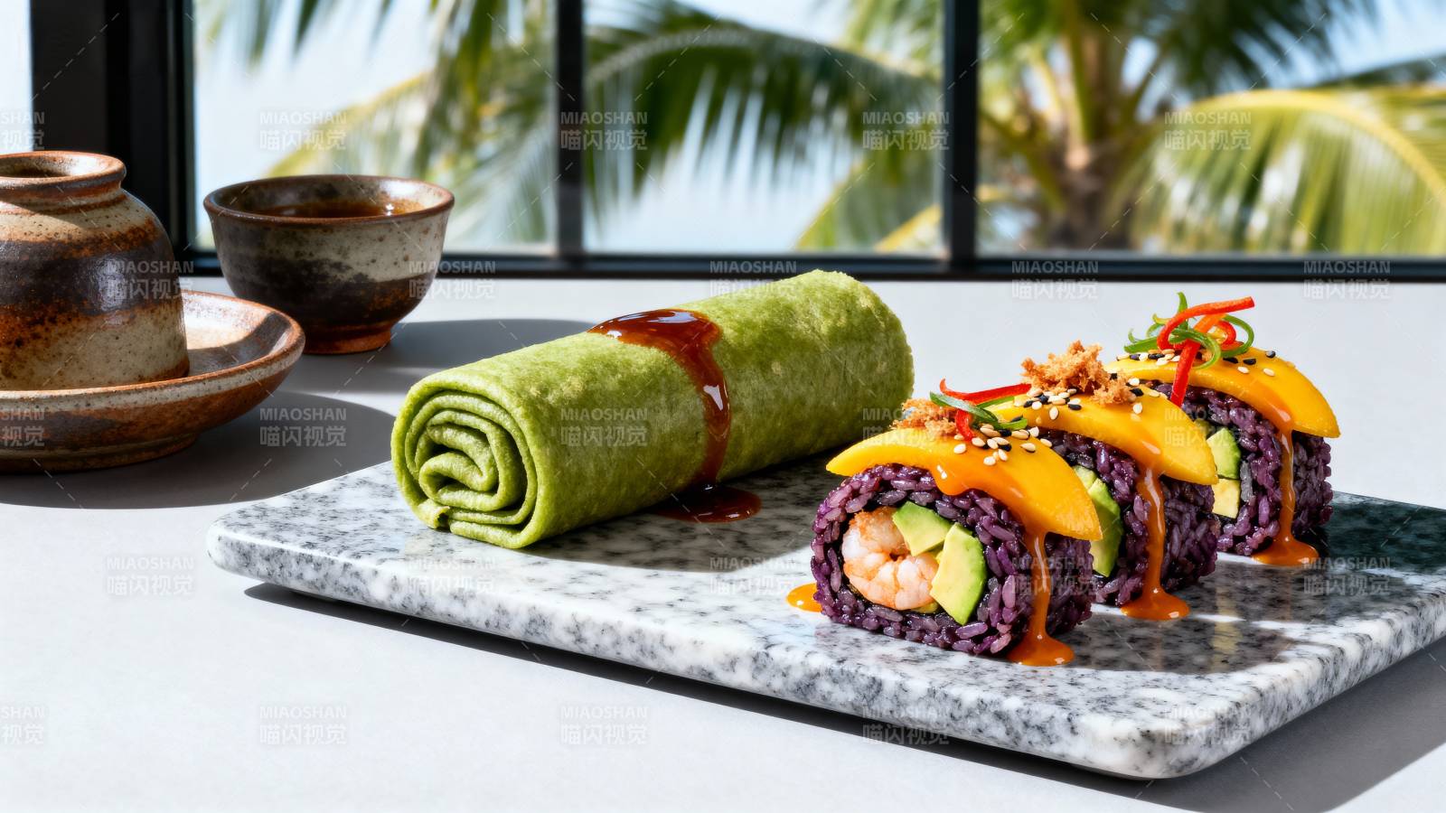 热带风情寿司卷图片