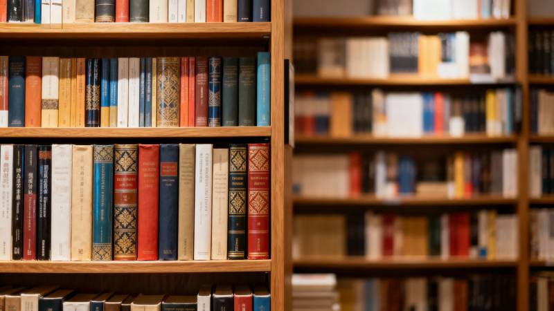 书架满载知识图片