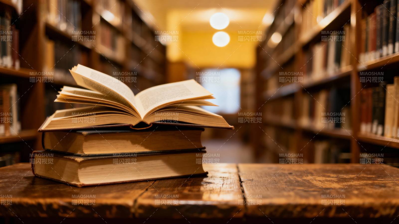 书海中的静谧时光图片