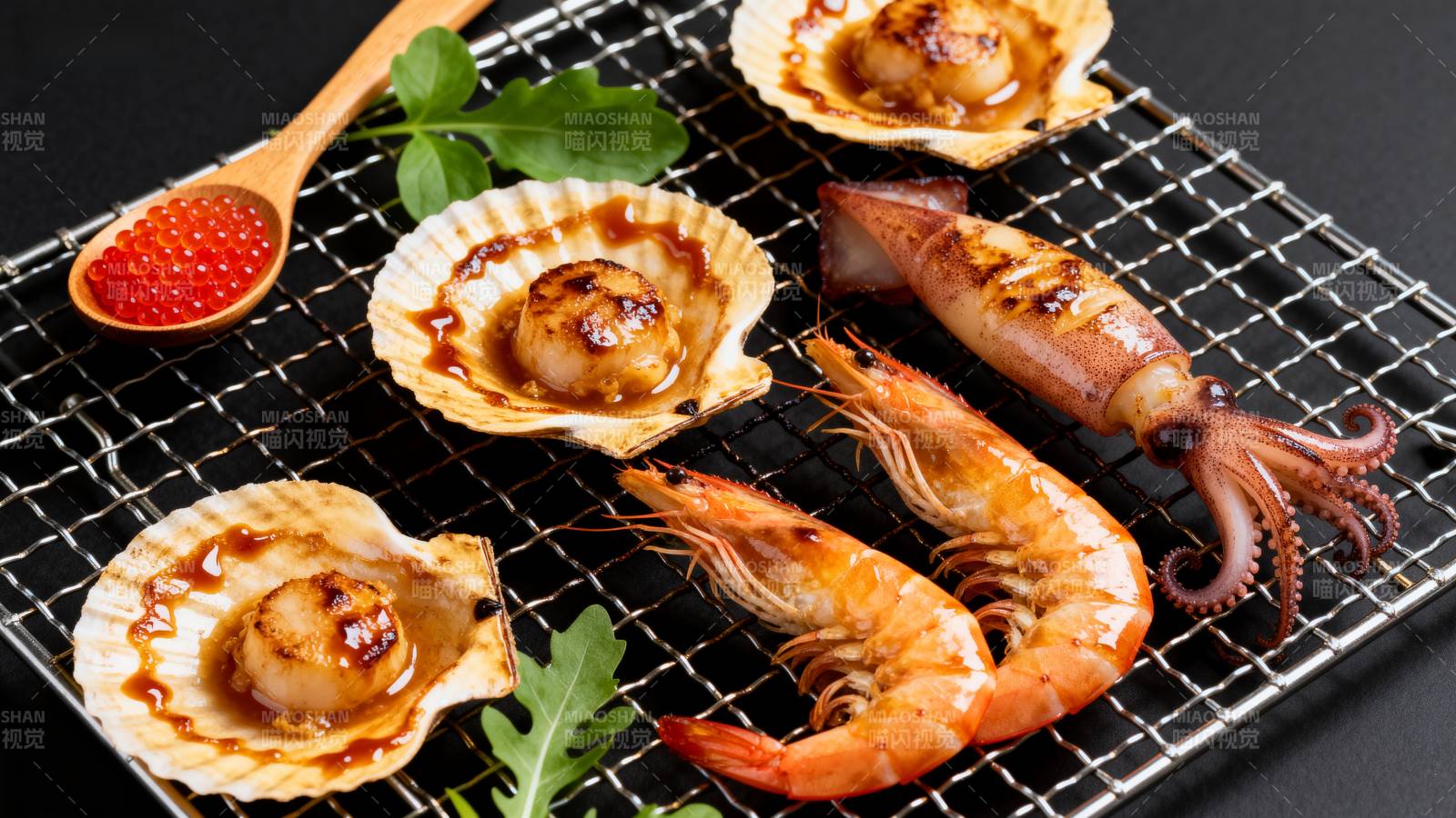 海鲜烧烤拼盘图片