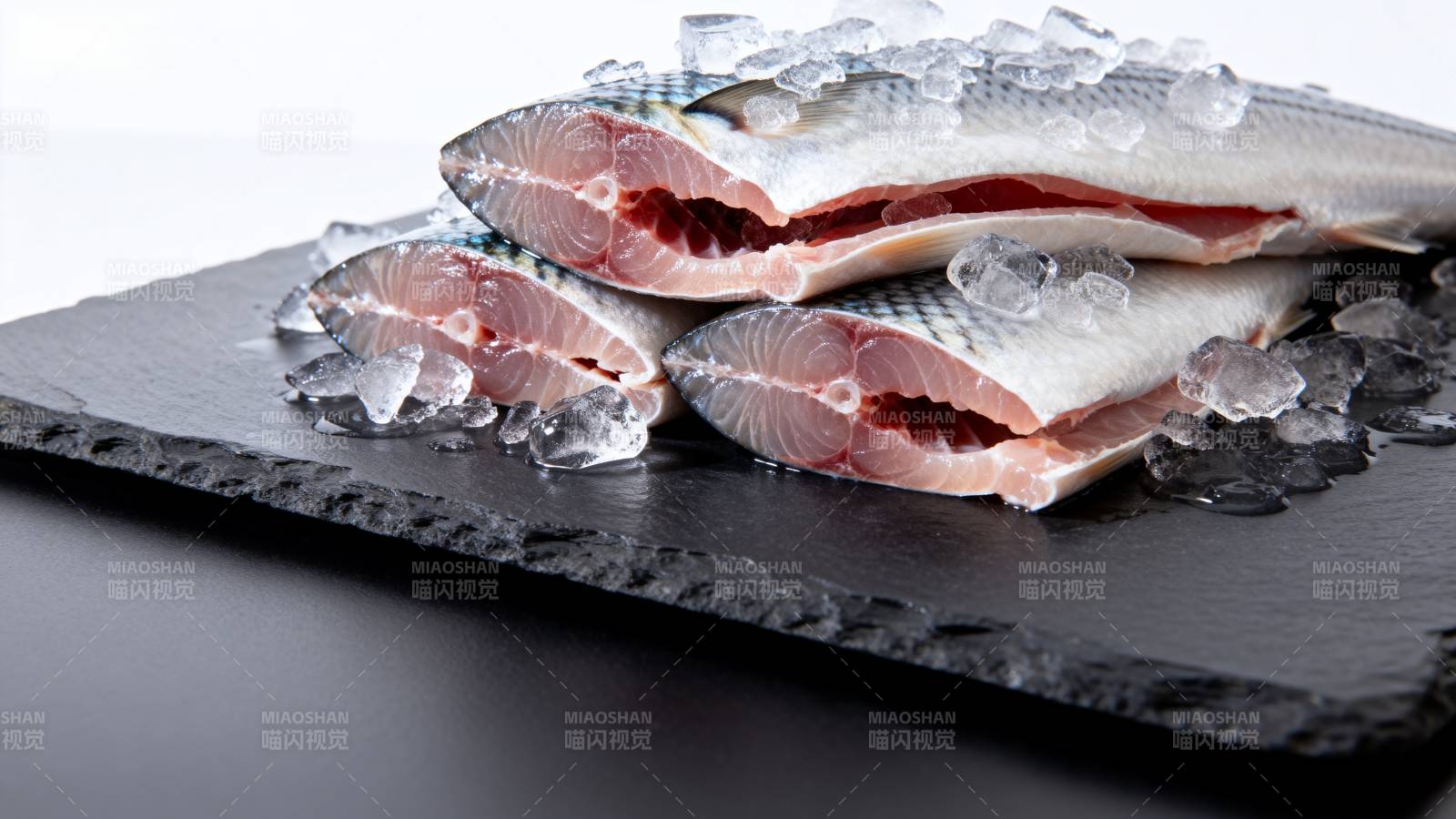 冰鲜鱼片摆盘图片