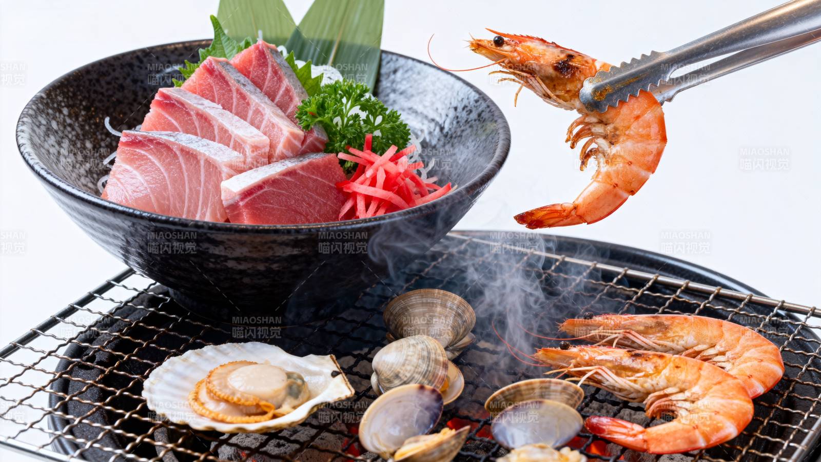 海鲜烧烤盛宴图片