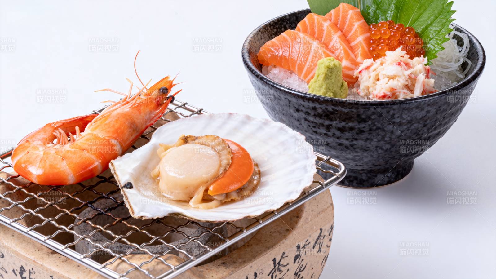 日式海鲜拼盘图片