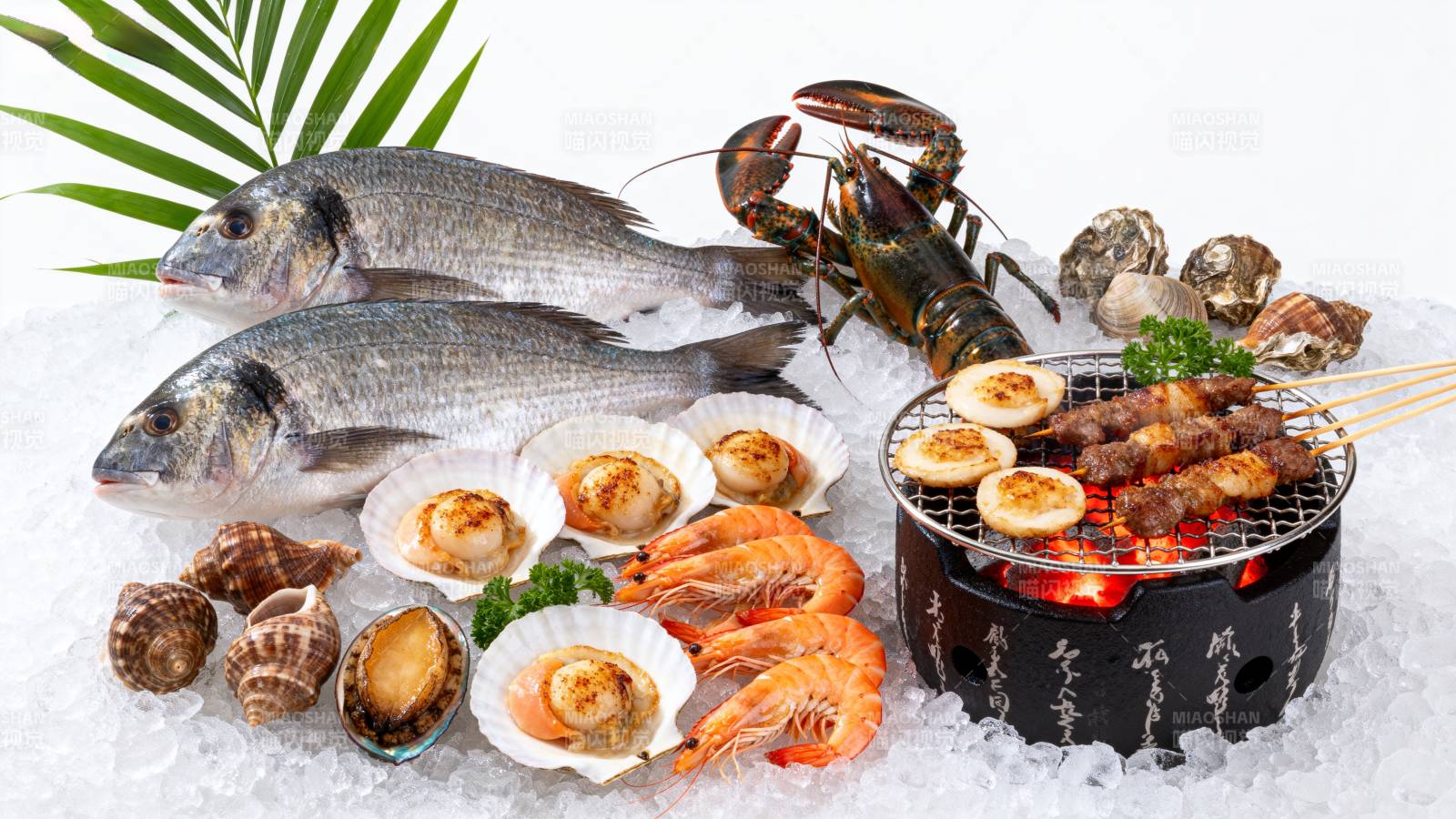 海鲜烧烤盛宴图片