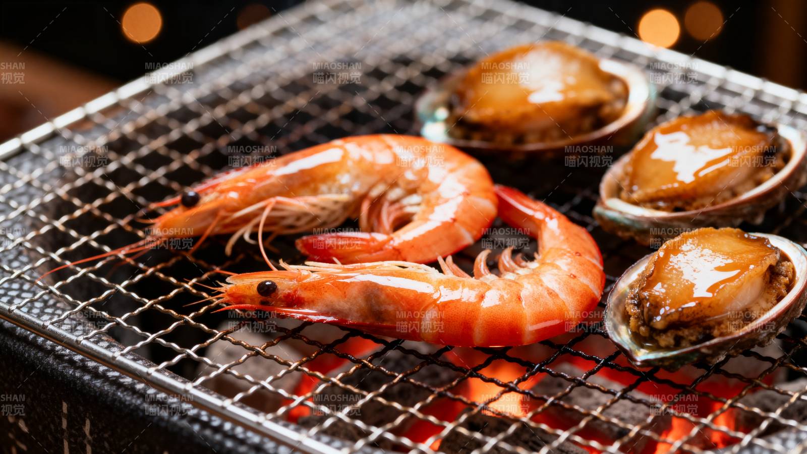 海鲜烧烤美味瞬间图片