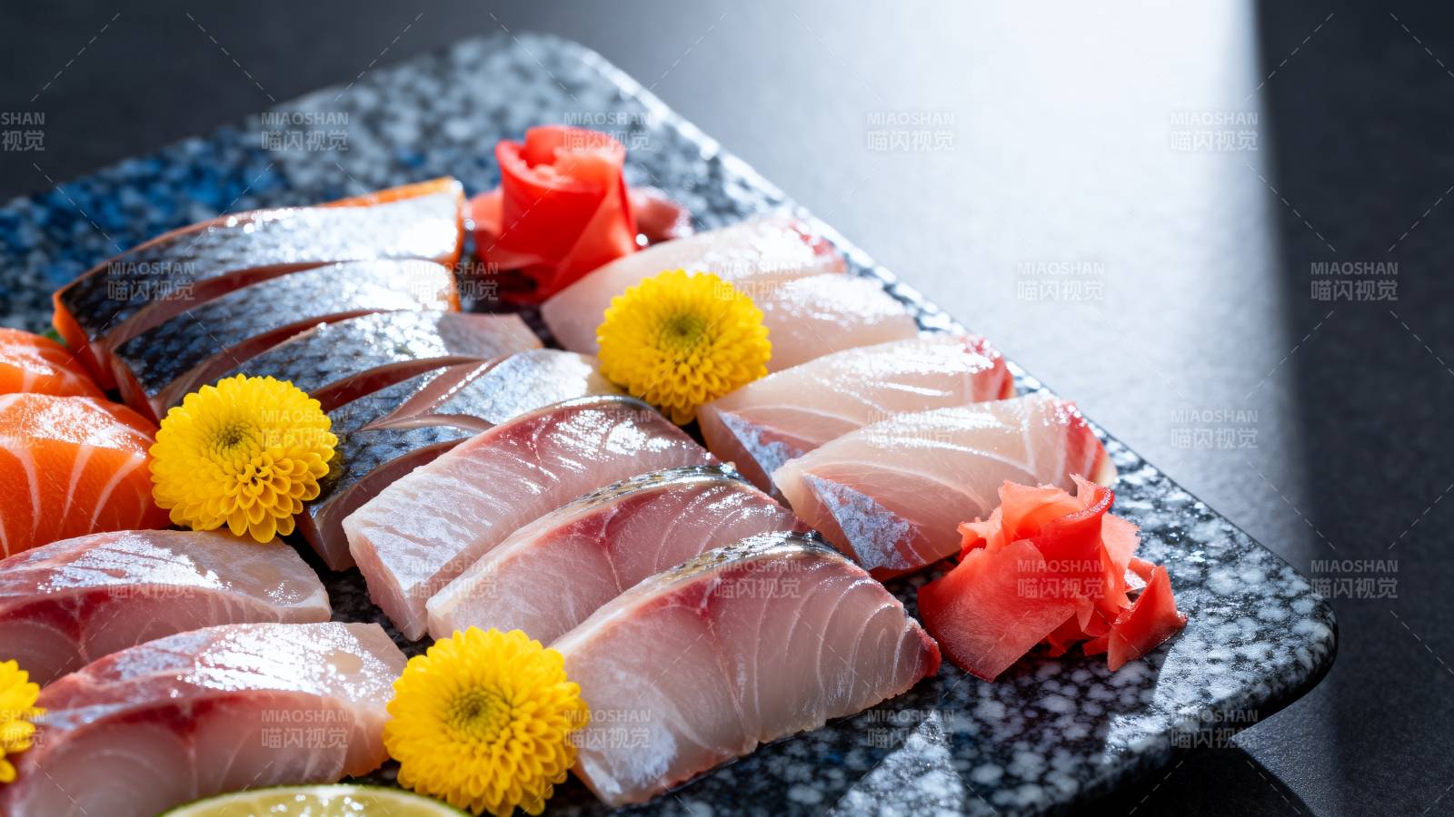 精致刺身拼盘图片