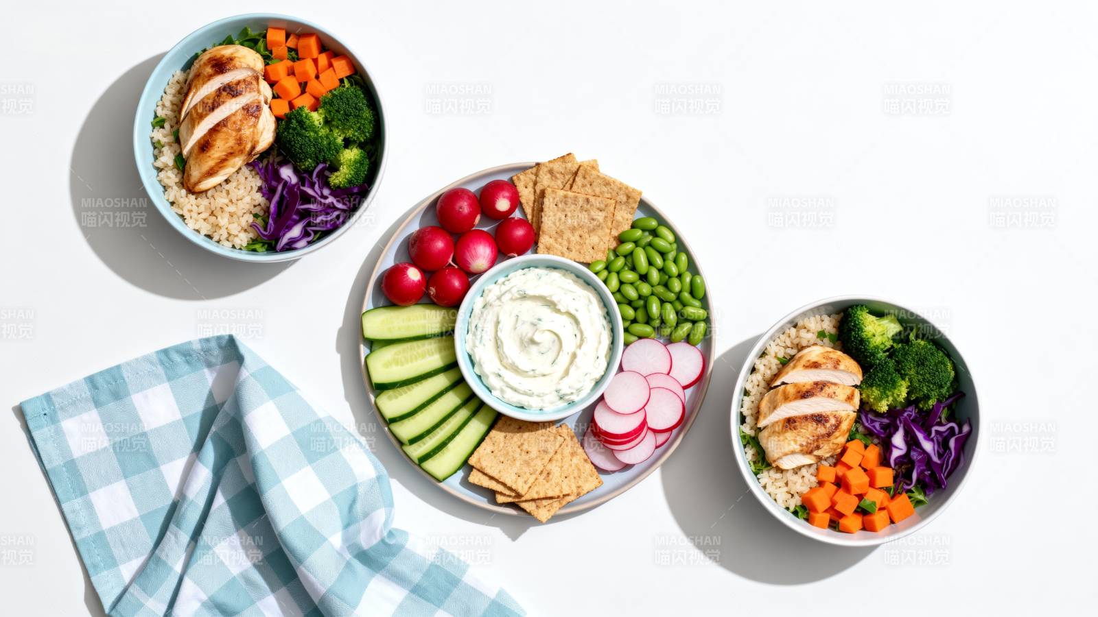 健康轻食拼盘图片