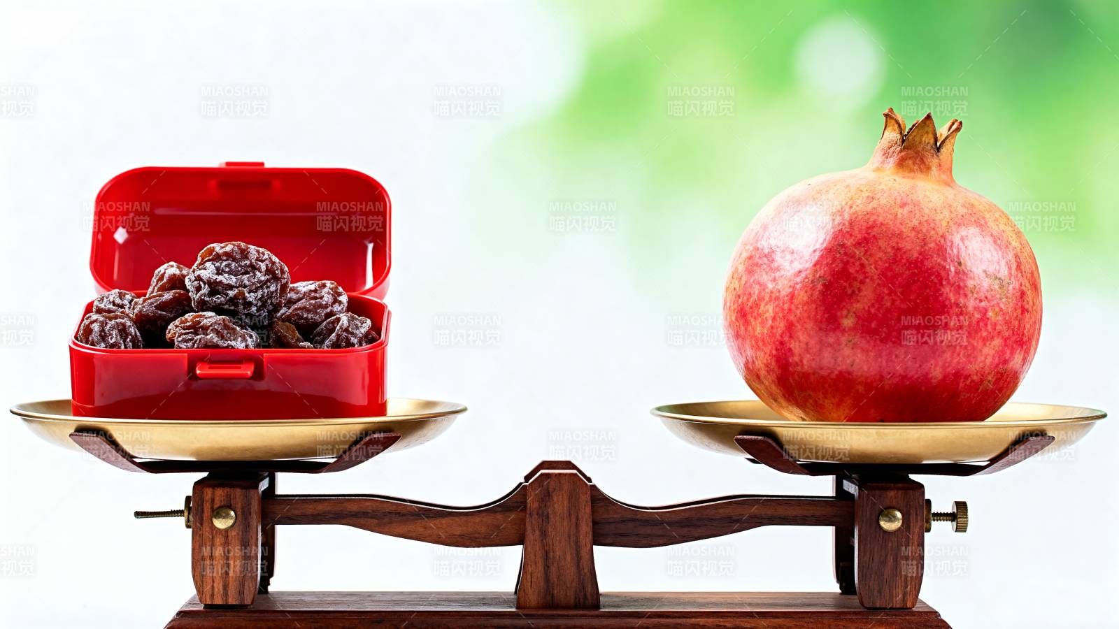 石榴与干果称重图片