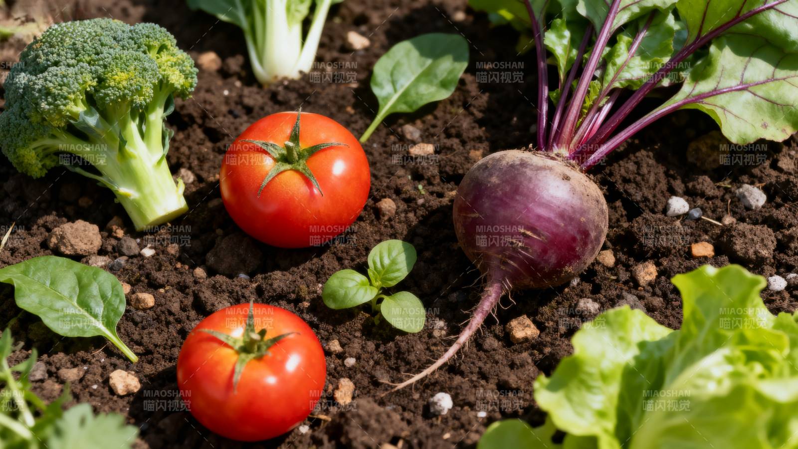 新鲜蔬菜园景图片