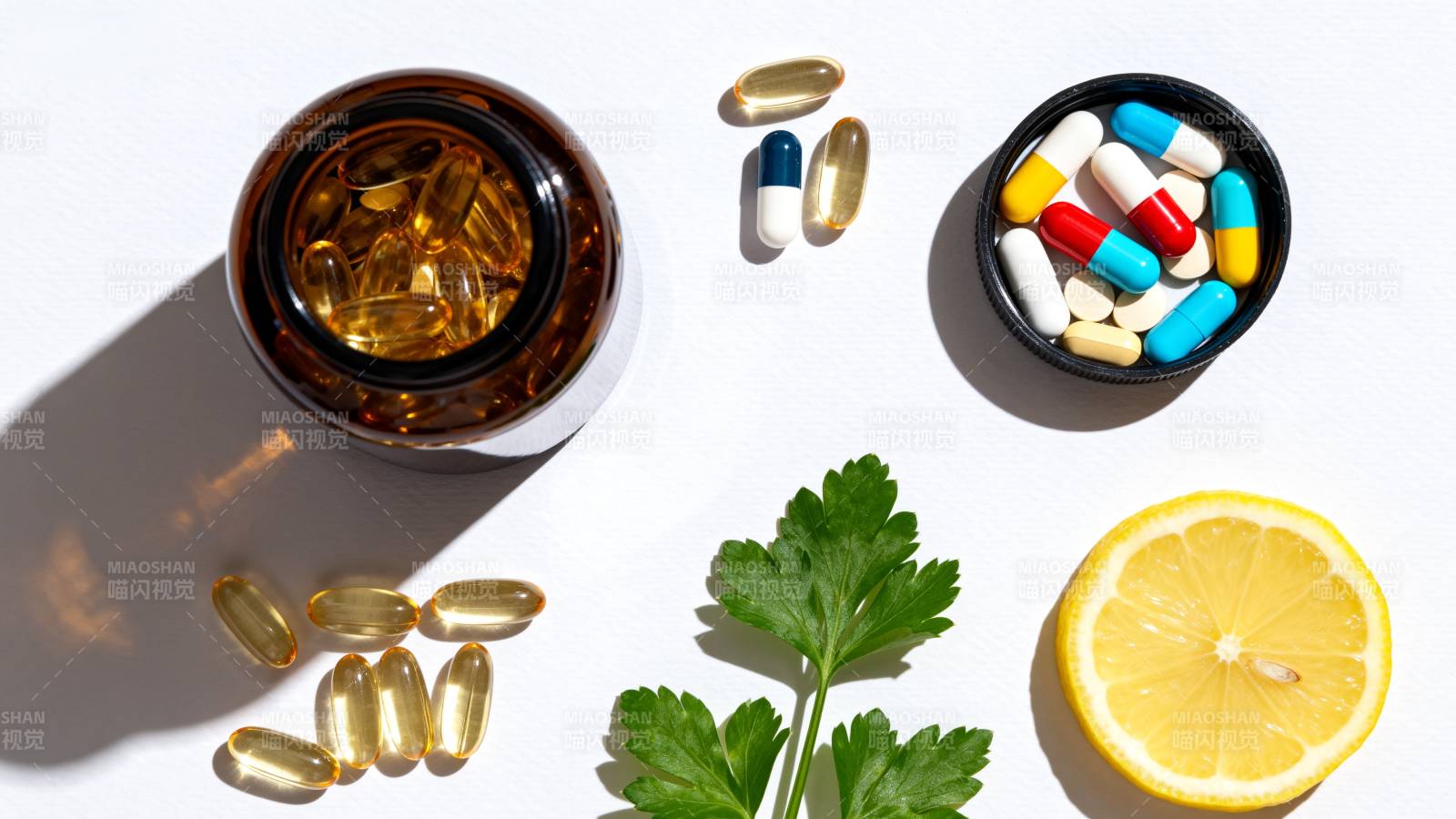 健康补品与天然食材图片