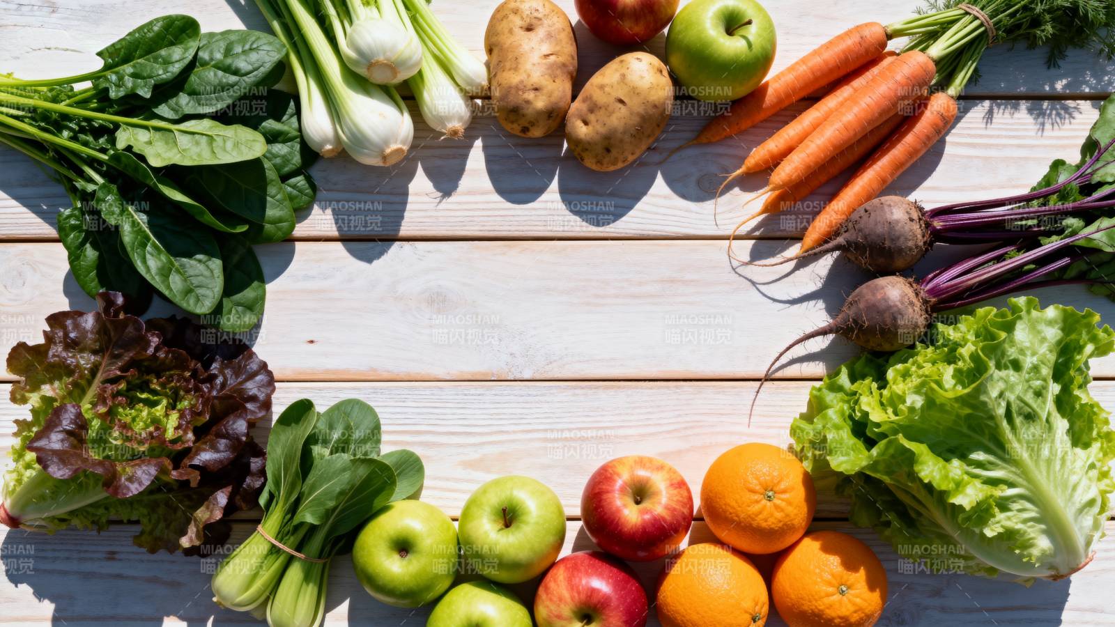 新鲜蔬果拼盘图片