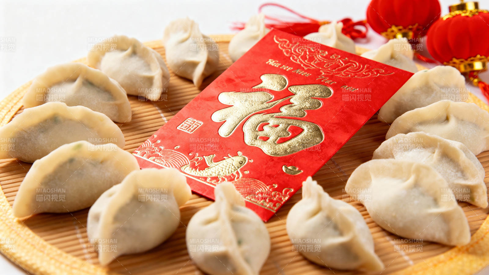 饺子迎春福满堂图片