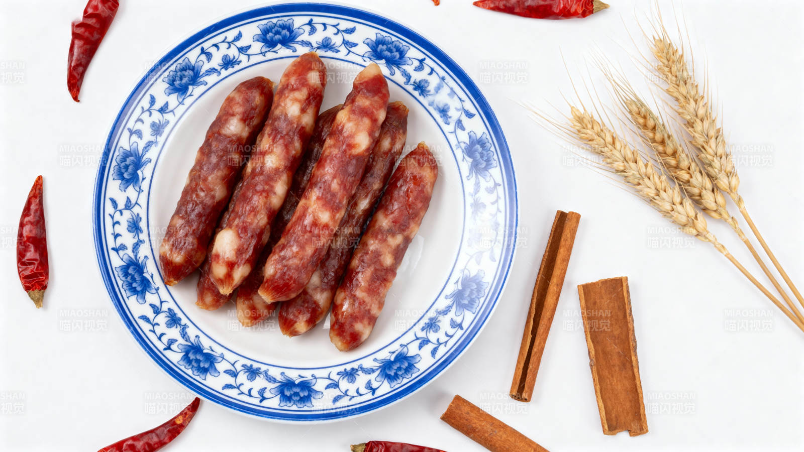 香肠配香料图片
