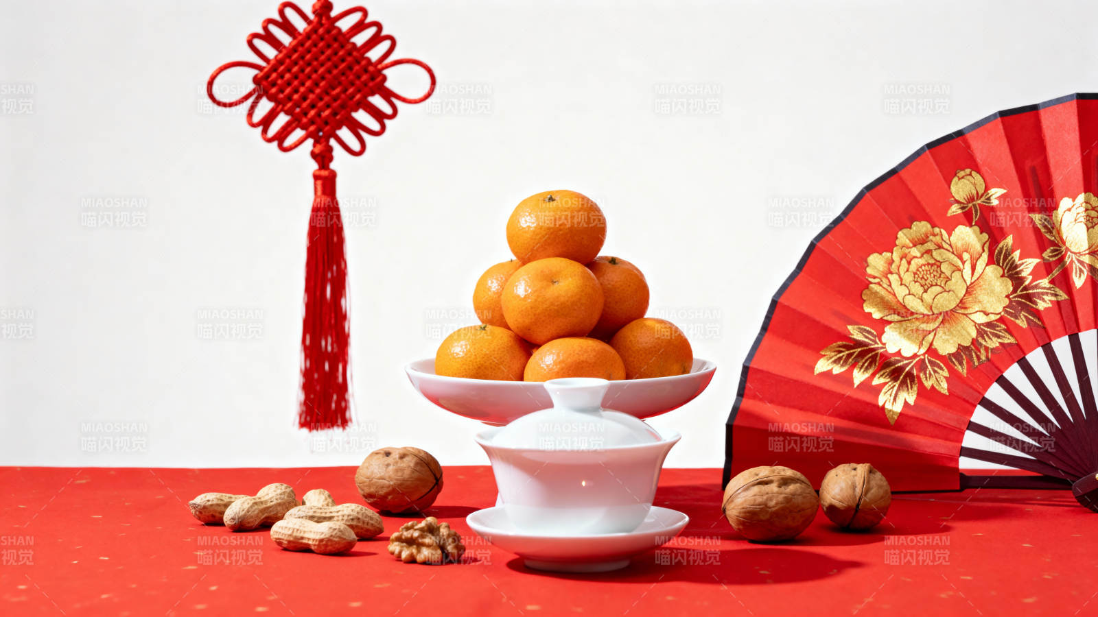 新春佳节喜庆摆设图片