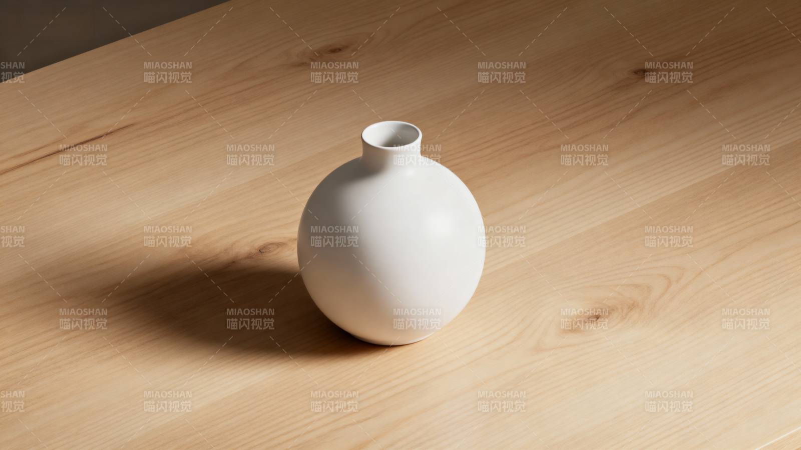 简约白瓷瓶图片