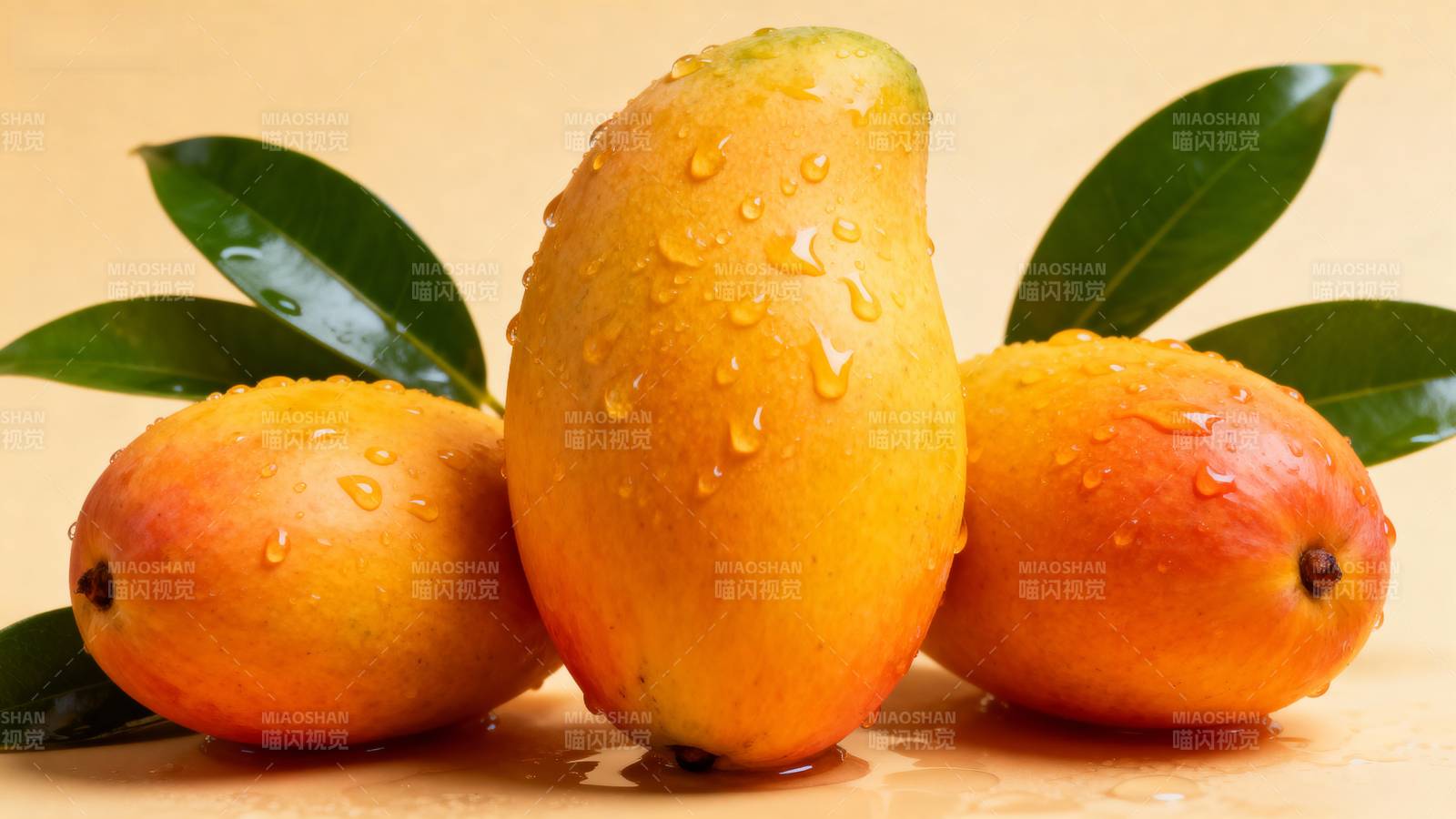 新鲜芒果特写图片