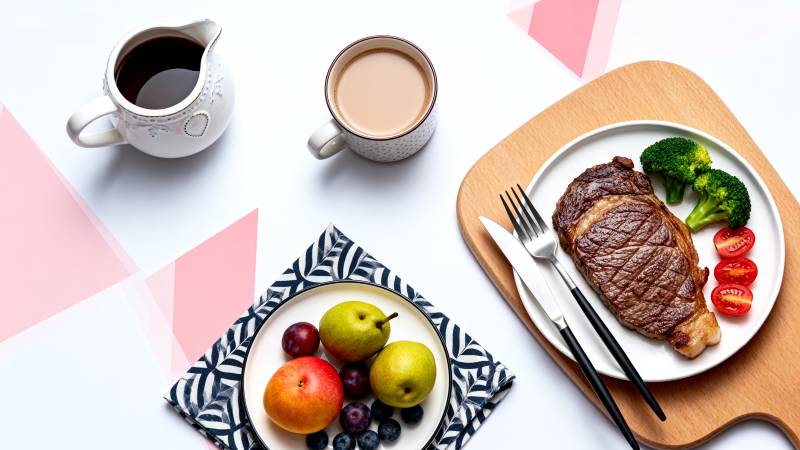 美味早餐组合图片