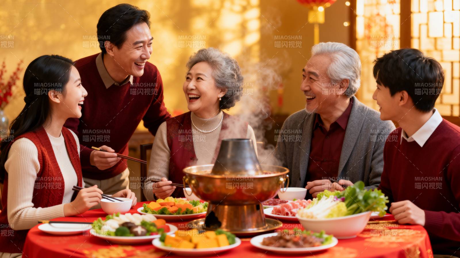 团圆饭 欢笑满堂图片