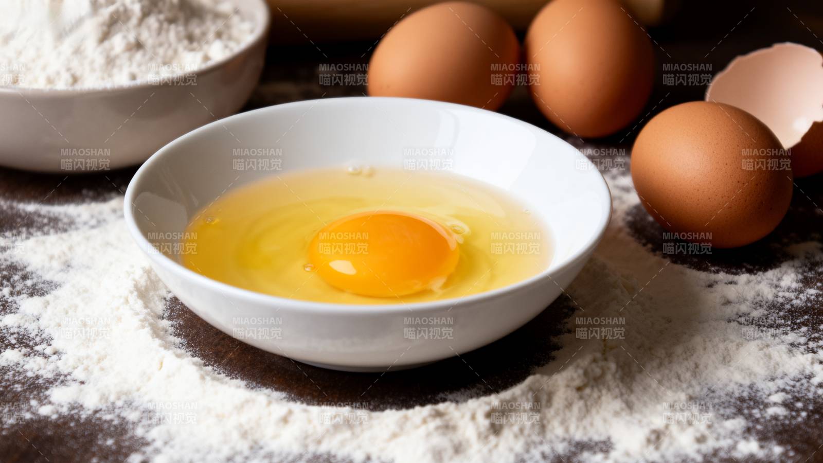蛋黄与面粉的邂逅图片