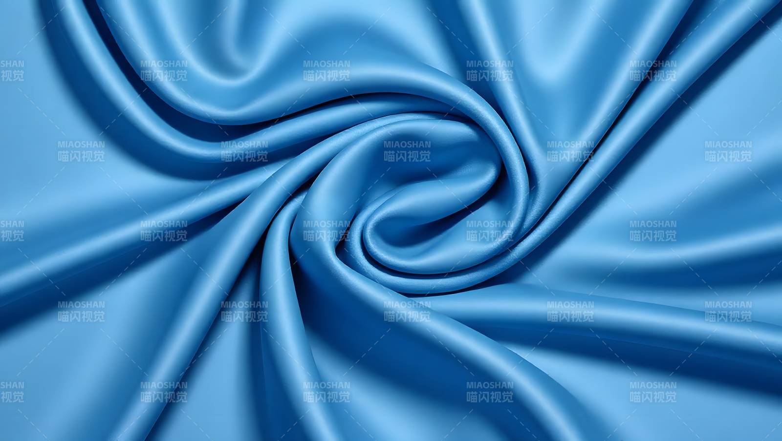蓝色丝滑布料纹理图片