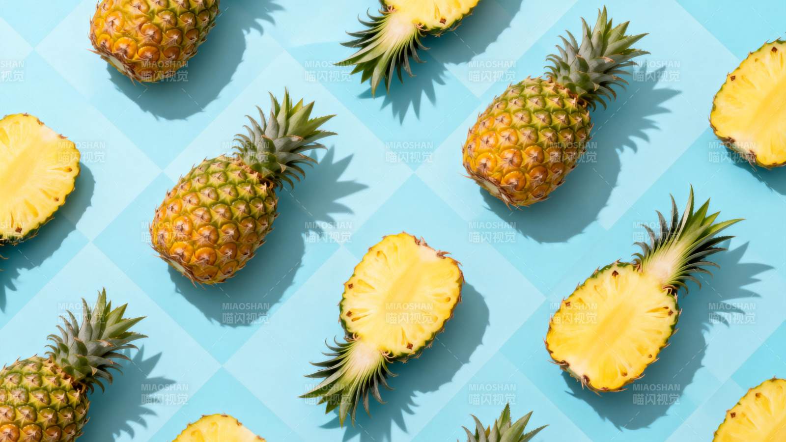 菠萝切片图案图片