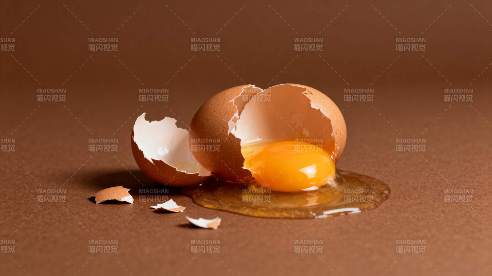 蛋壳破碎 蛋黄流出图片