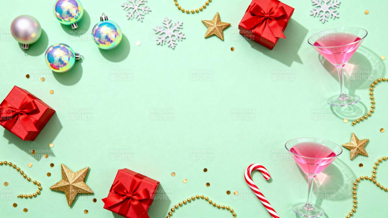 圣诞派对饮品装饰图片