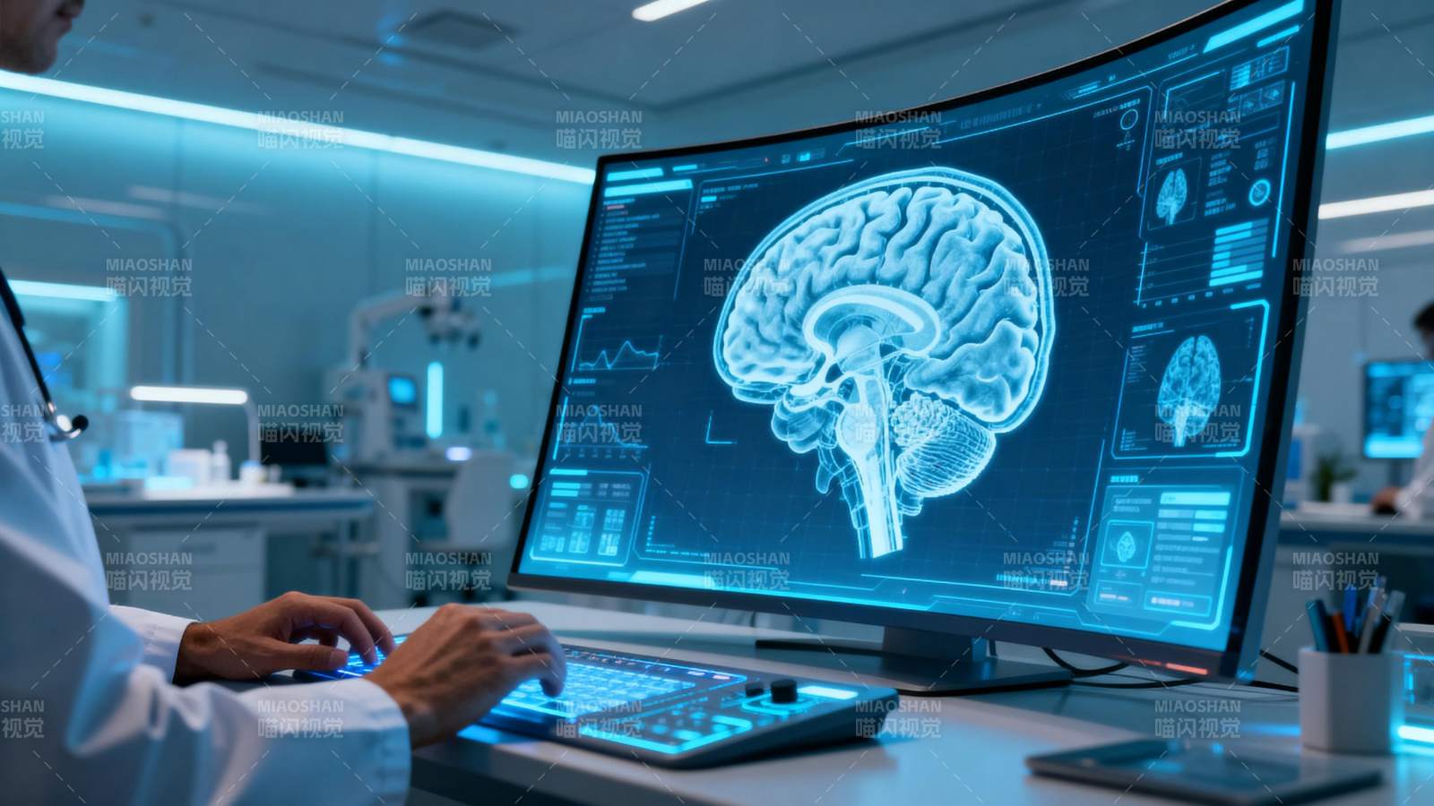 脑部扫描研究图片