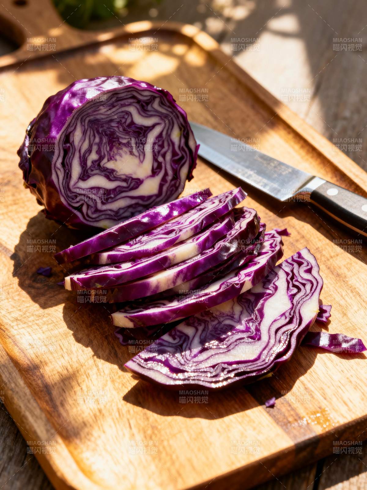 紫甘蓝切片图片