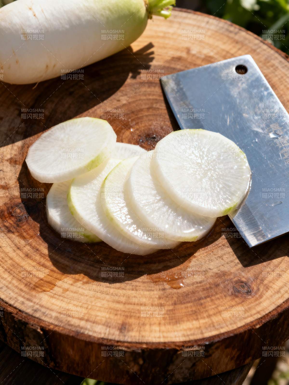 切片白萝卜图片