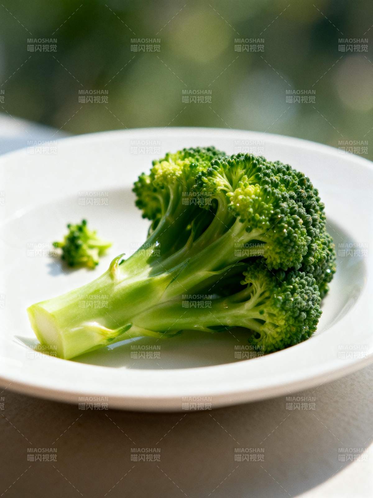 鲜嫩西兰花特写图片