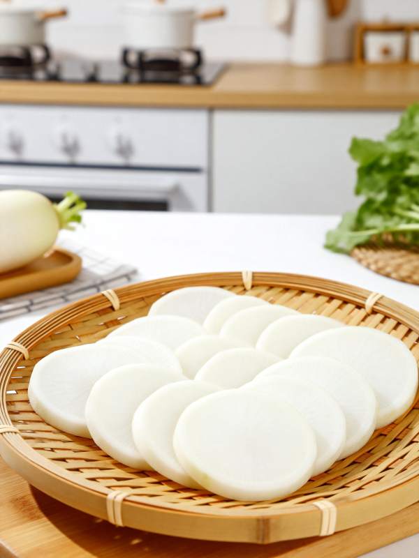 白萝卜片摆盘图片