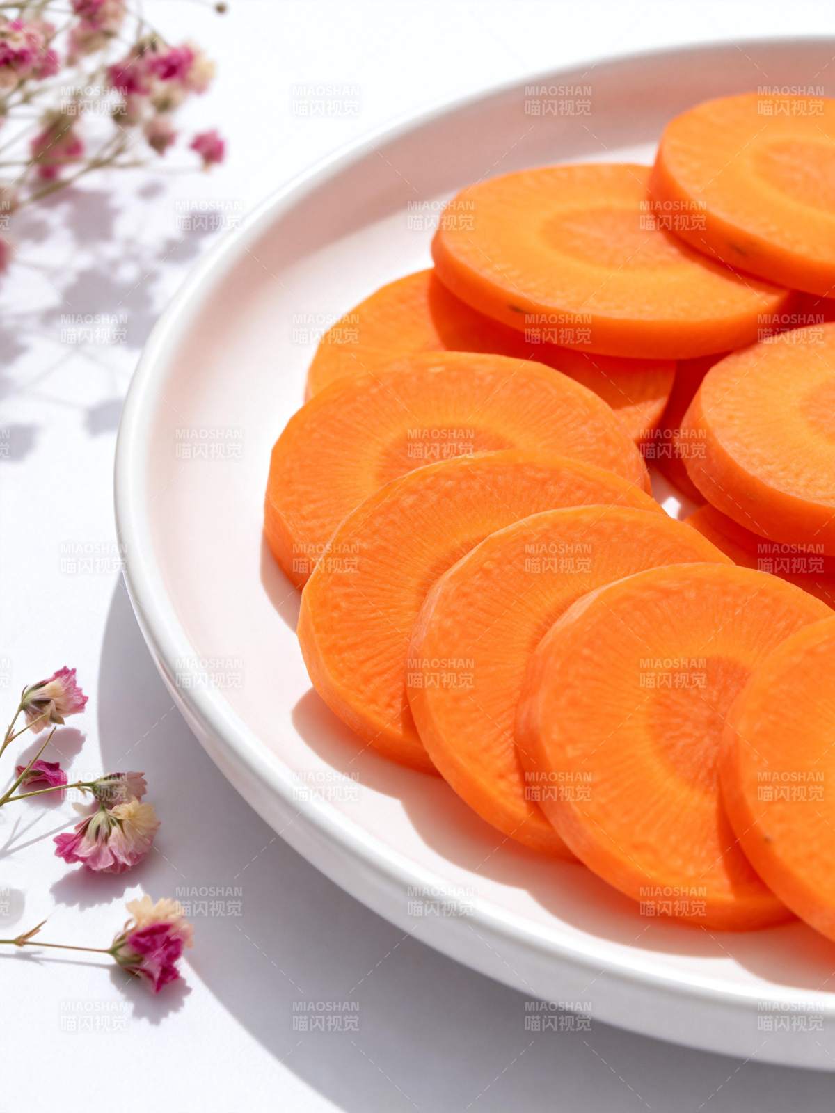胡萝卜片摆盘图片